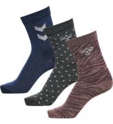 Hummel Strumpor - hmlAlfie - 3-pack - Sparrow m. Glitter