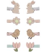 Mimi & Lula Hårklämma - 8-pack - 3 cm - påsk