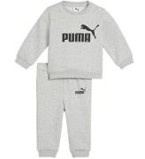 Puma Sweatset - Minicats Ess Crew - Light GrÃ¥ Heather