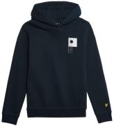 Lyle & Scott Hoodie - Dark MarinblÃ¥ m. Tryck