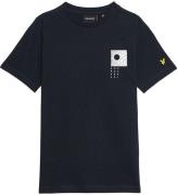 Lyle & Scott T-shirt - Dark MarinblÃ¥ m. Tryck