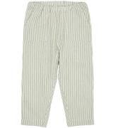 Copenhagen Colors Byxor - Green W. Cream Stripe