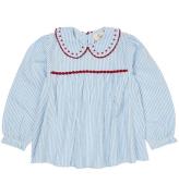 Copenhagen Colors Klänning - Sky Blue W. Cream Stripe W. Berry