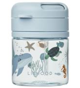 Liewood Mugg m. Sugrör - Pavia - 280ml - Sea Creature/Sandy