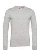 L/S Grandad Top Grey Superdry