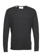 Slhrome Ls Knit Crew Neck Noos Black Selected Homme