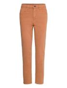 Trousers With Organic Cotton Brown Esprit Casual