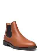 Slhblake Leather Chelsea Boot Noos Brown Selected Homme