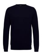 Slhberg Crew Neck Noos Navy Selected Homme