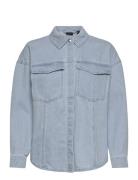 Vmpaloma Ls Over D Shirt Ga Blue Vero Moda