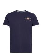 Archive Shield Emb Ss T-Shirt Blue GANT