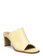 Sandals - Block Heels Yellow ANGULUS