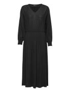 Slmieko Long Dress Ls Black Soaked In Luxury