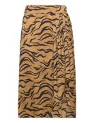 Printed Midi Recycled Polyester Wrap Skirt Patterned Scotch & Soda