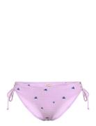 Embroidered Bibi Bikini Briefs Purple Becksöndergaard