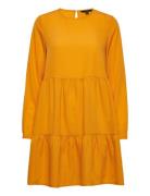 Vmfiona Ls Short Dress Wvn Lt Yellow Vero Moda