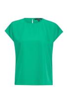 Vmfiona Ss Wide Top Wvn Lt Green Vero Moda