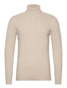 Slhryan Structure Roll Neck Beige Selected Homme