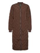 Onljessica X-Long Quilted Coat Otw Brown ONLY