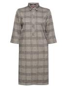 Prince Of Wales Mix & Match Dress Grey Esprit Collection