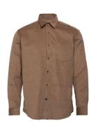 Slhregbenjamin Cord Shirt Ls W Brown Selected Homme