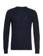 Nep Structured Knit Pullover Navy Tom Tailor