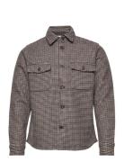 Lennon Houndstooth Wool Hybrid Shirt Patterned Les Deux