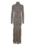 Firm Rib Fringed Dress Grey REMAIN Birger Christensen