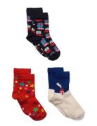 3-Pack Kids Holiday Socks Gift Set Patterned Happy Socks