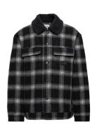 Check Sherpa Trucker Jacket Black Calvin Klein Jeans