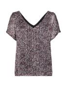 Patterned Chiffon Blouse Grey Esprit Collection