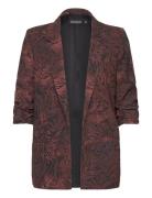 Slshirley Printed Blazer Brown Soaked In Luxury