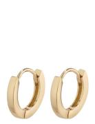 Arnelle Huggie Hoop Earrings Gold-Plated Gold Pilgrim