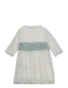 Embroidered Tulle Dress White Mango