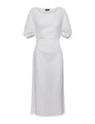 Pcbabara Ss Long Cut Out Dress Bc Sww White Pieces