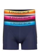 Neon Waistband Bamboo Boxers 3-Pack Blue Lindbergh