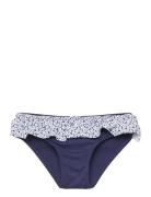 Ruffled Floral Bikini Bottom Navy Mango