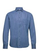 Bs Vitoria Casual Slim Fit Shirt Blue Bruun & Stengade