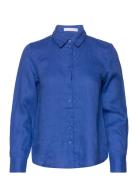 Linen 100% Shirt Blue Mango