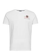 Archive Shield Emb Ss T-Shirt White GANT
