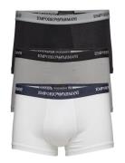 Mens Knit 3-Pack Trunks Patterned Emporio Armani