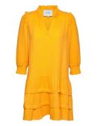 Hemma Knee Length Dress 1 Orange Minus