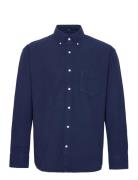 Rel Gmnt Dyed Texture Weave Shirt Navy GANT