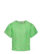 Koglino S/S Aop Top Ptm Green Kids Only