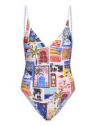 Onvacation V Neck Piece Patterned Seafolly