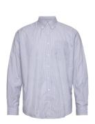Shirt Bd Non-Binary Silk Stripe Blue Schnayderman's