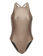 Cross-Back Swimsuit Brown Filippa K