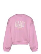 Gant Usa Voluminous C-Neck Pink GANT