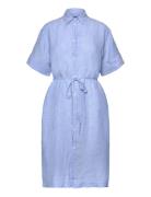 Relaxed Ss Linen Shirt Dress Blue GANT