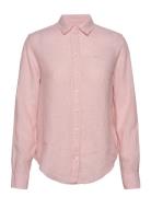 Reg Linen Chambray Shirt Pink GANT